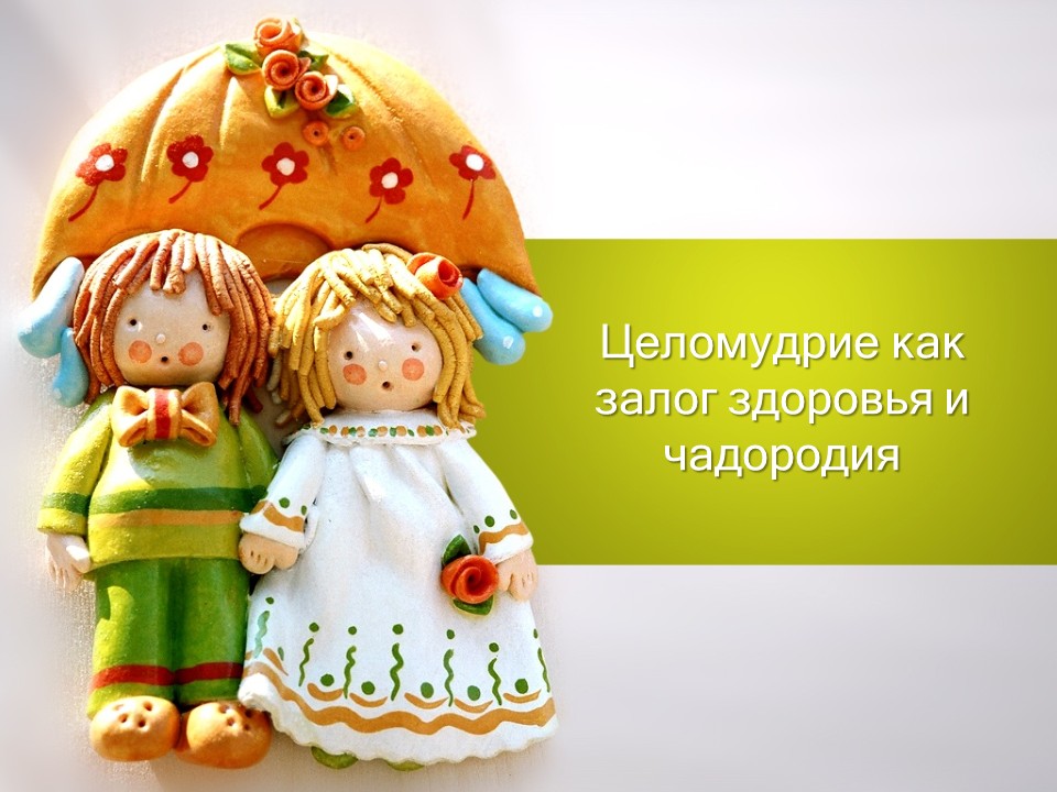 «Укрепление и сохранение детородного здоровья женщин и девочек: целомудрие как залог чадородия»
